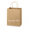 TWISTED HANDLE BROWN KRAFT PAPER CARRY BAG 