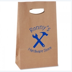 DIE CUT HANDLE KRAFT PAPER BAG