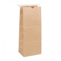PLA LINED BROWN KRAFT PAPER TIN TIE COFFEE BAG 