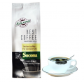 250G MATT WHITE COFFEE BAGS WITH CUSTOM LOGO 