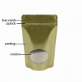 WHOLESALE DOY PACK STAND UP POUCH WITH OVAL WINDOW 