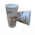 DISPOSABLE CUSTOM PRINTED SINGLE WALL PAPER COFFEE CUP 