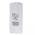 CUSTOM PRINTED HOSPITAL DISPENSARY WHITE KRAFT PAPER PHARMACY BAG 