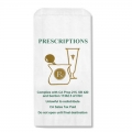 CUSTOM PRINTED HOSPITAL DISPENSARY WHITE KRAFT PAPER PHARMACY BAG 