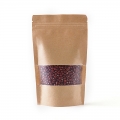 200G BROWN KRAFT PAPER STAND UP POUCH WITH WINDOW 