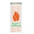 CUSTOM PRINTED WHITE PAPER ALUMINUM FOIL LINED KEBAB BAG 