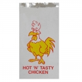 CUSTOM PRINTED ALUMINUM FOIL LINED PAPER CHICKEN BAG 