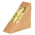 DISPOSABLE TRIANGLE BROWN KRAFT PAPER SANDWICH BOX 