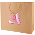 Custom logo printing rope handle natural kraft euro tote shopping bag 