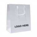 Luxury gloss laminated rope hanlde paper carrier bag 