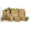BROWN KRAFT PAPER CARRY BAGS WITH TWISTED HANDLE 